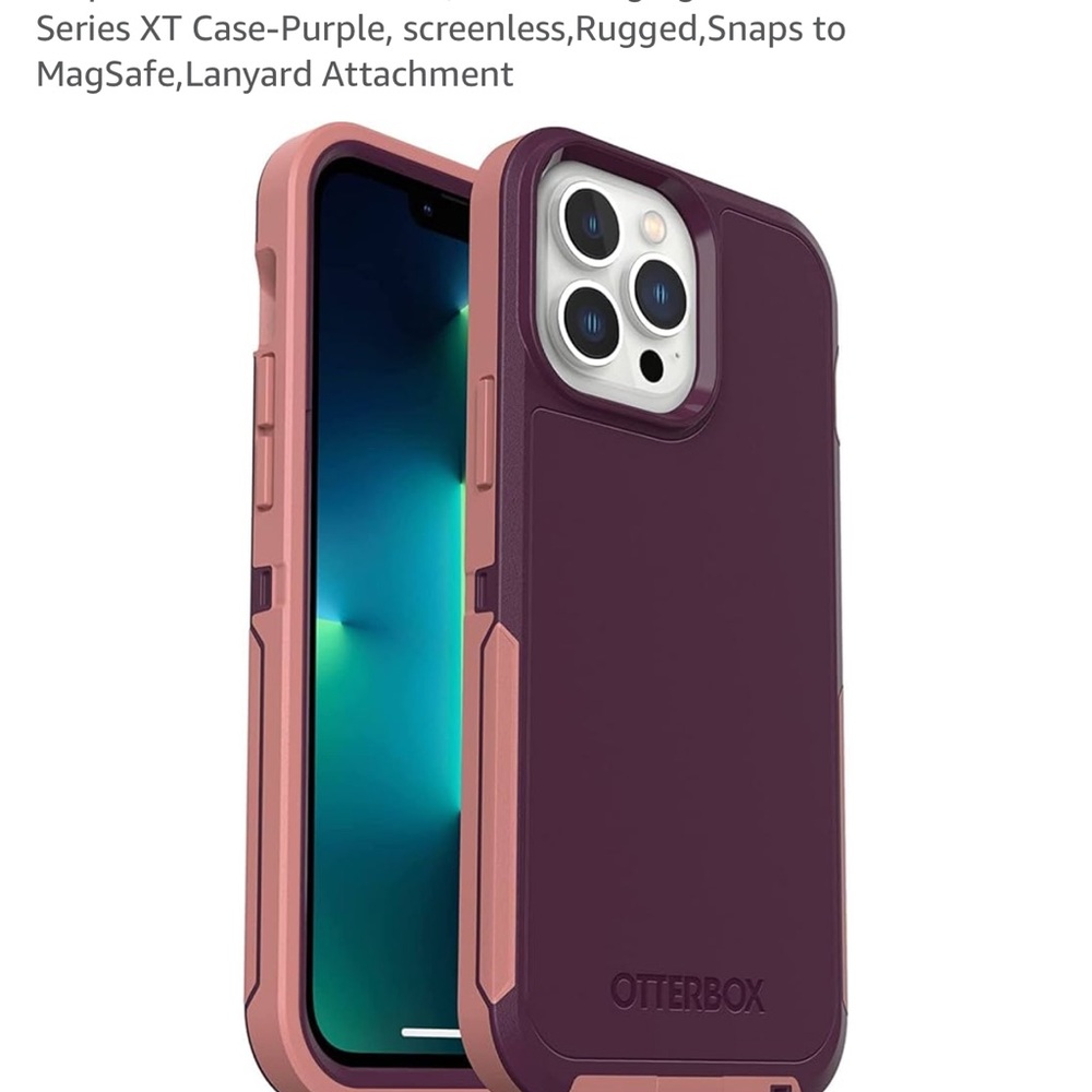 iPhone 13 Pro Max OtterBox XT Series MagSafe Compatible Case - Purple and Pink
